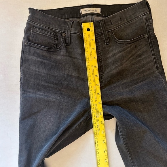 Madewell 9”mid rise skinny grey/black denim distressed jeans Sz-27 Q1 - Picture 8 of 9